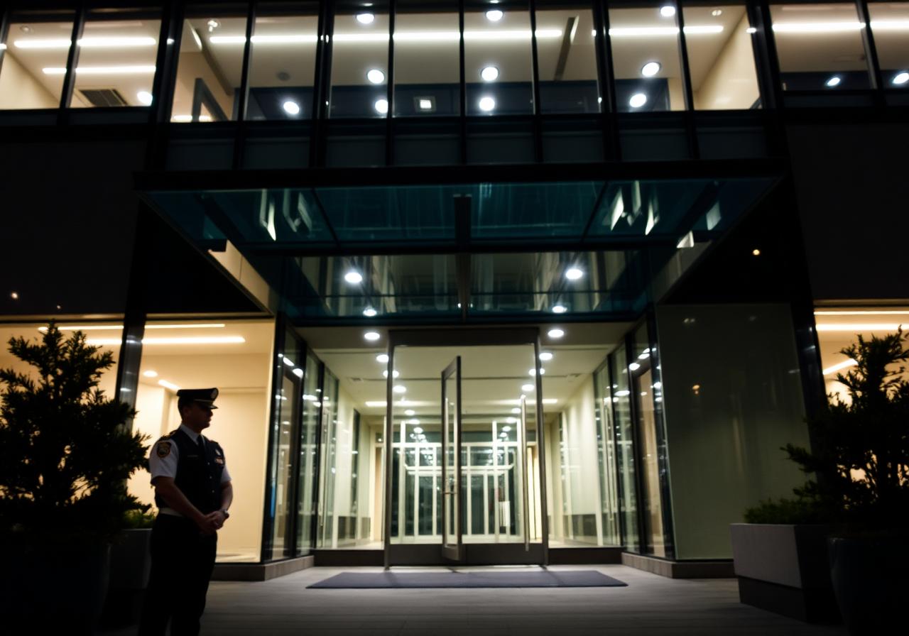 Corporate building security presence